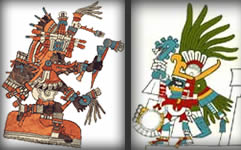 picture of Quetzalcoatl and Huitxilopochtli