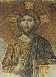 Hagia Sophia mosaic of Christ