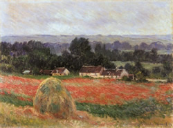 The poppy field by Claude Monet